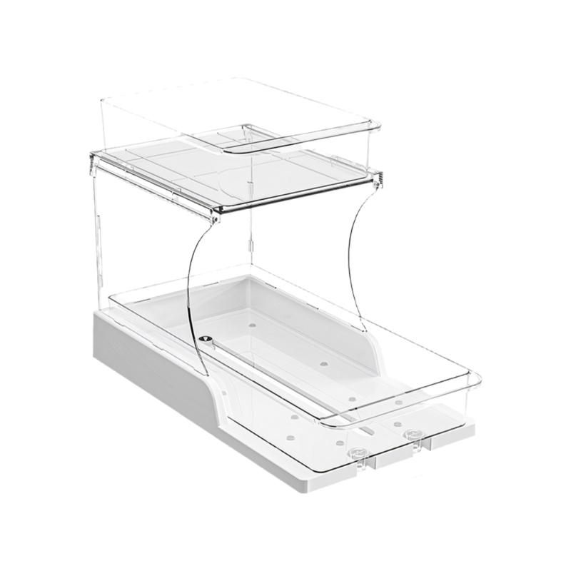 Space Saving Rotating Spice Stand For Countertop Or Cabinet High Quality PET ABS Materials Countertop Organizers белый