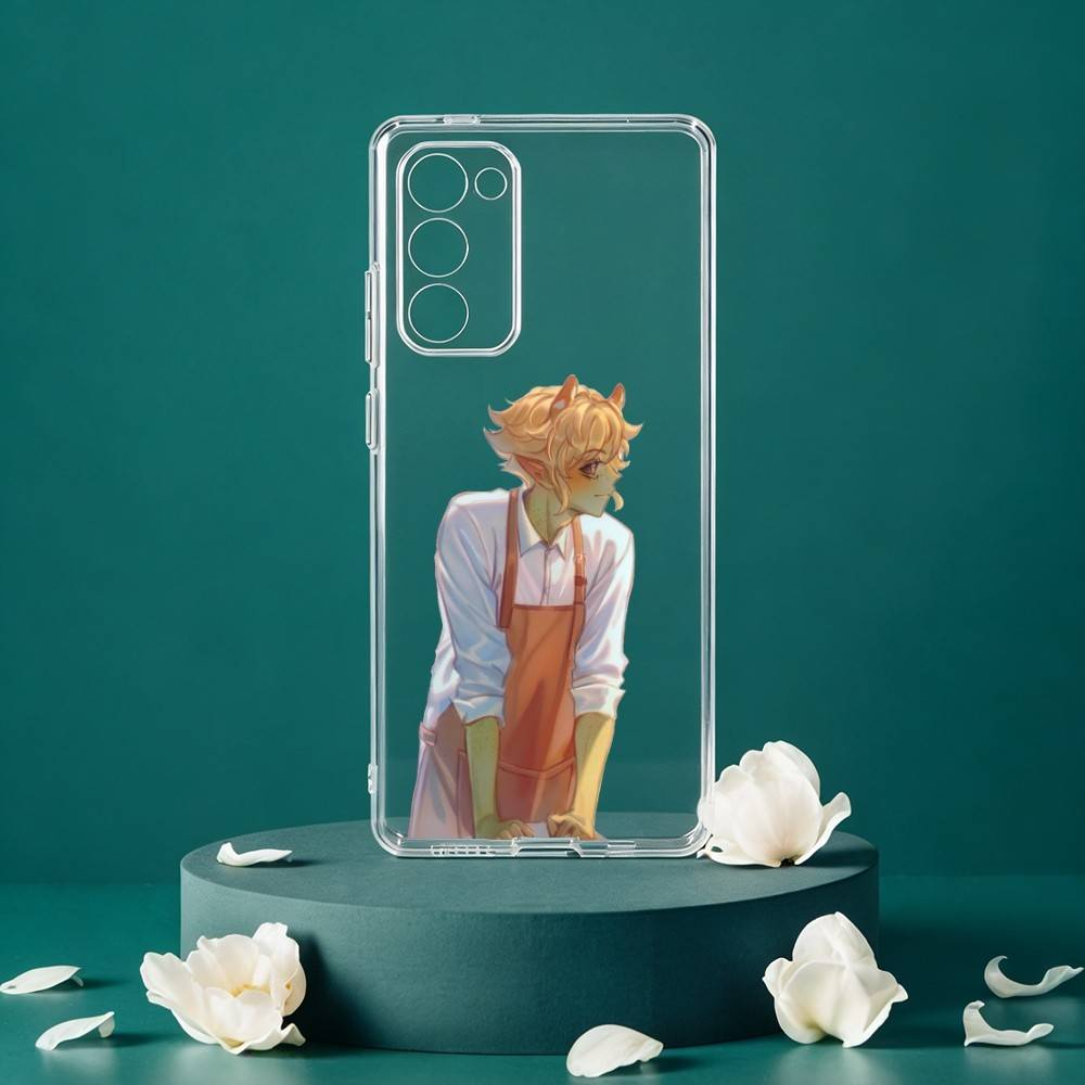 

M-Mushroom Oasis Phone Case For Samsung Galaxy S24 S25 S23 S22 S21 Plus S24 S25 Transparent Cover Case Samsung S25ULTRA