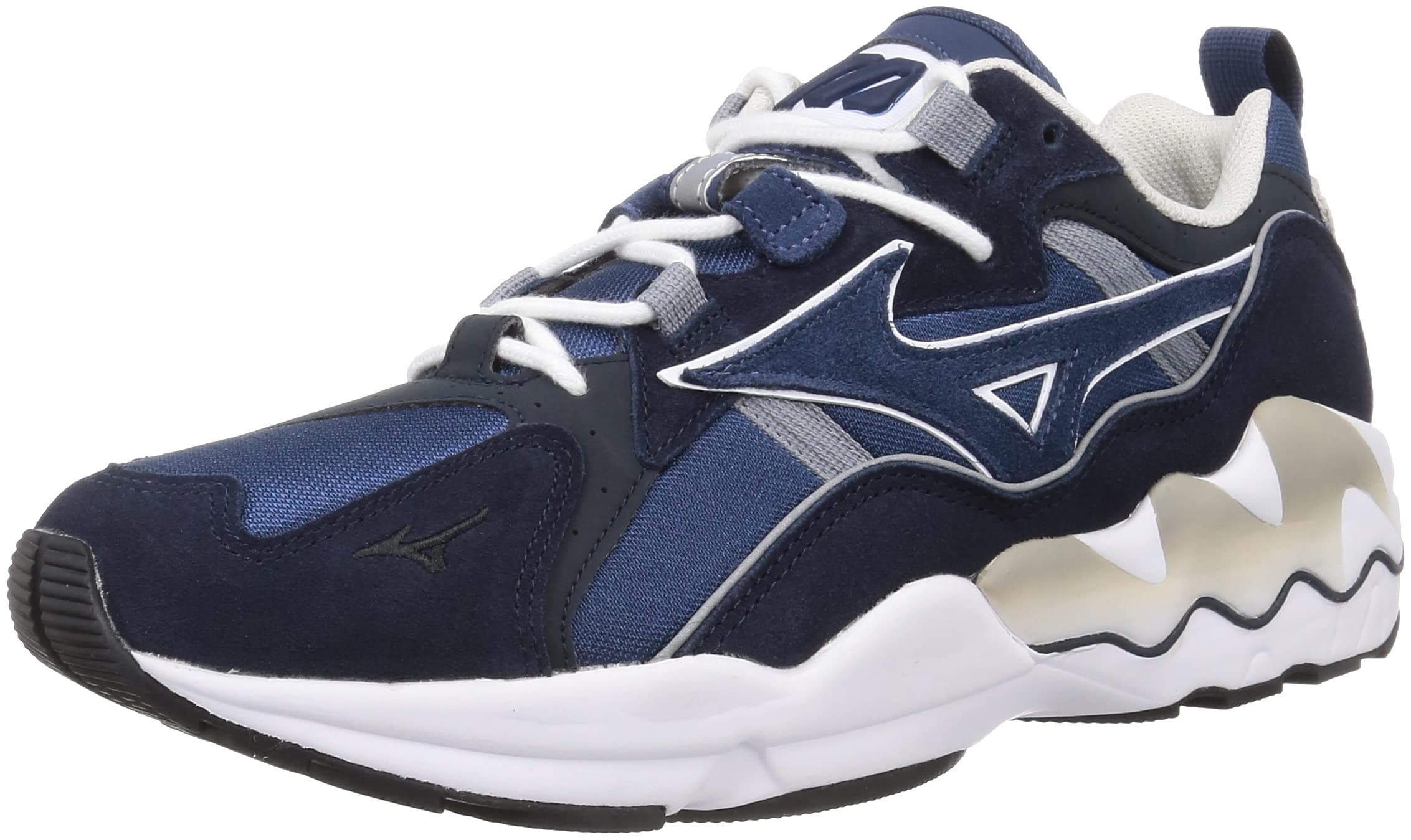

Mizuno WAVE RIDER 1 Size 2E Sneakers, Navy/White, 23.0 cm,