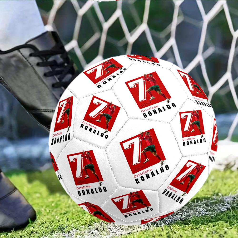 Cristiano Ronaldo19 Size 5 Football Machine-Stitched Indoor/Outdoor Universal Football for Football Accessories Perfect Birthday Christmas Gift Idea
