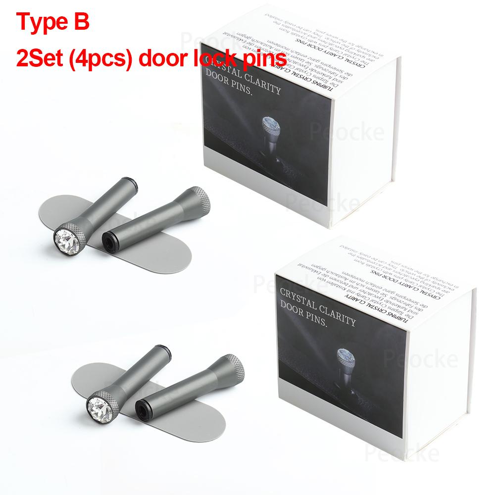 Universal Alle Modelle Für BMW Kristall Türstiftverriegelung G30 G20 X5 G05 G06 X3 G01 G08 G11 G12 F10 F20 F30 Einfache Installation Autoinnenraum