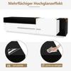 Hochglanz, TV Board Lowboard Schublade, Tür offenem Fach, Eleganter TV-ständer Fernseher bis zu 70 Zoll, Esszimmer, 170cm, Weiß & Schwarz