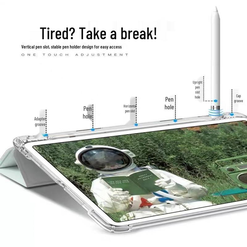 Θήκη Σιλικόνης για Apple iPad 10 (2022) - 10,95" Ανθεκτικό σε πτώσεις, Παγωμένο Διαφανές με Υποδοχή Στυλό