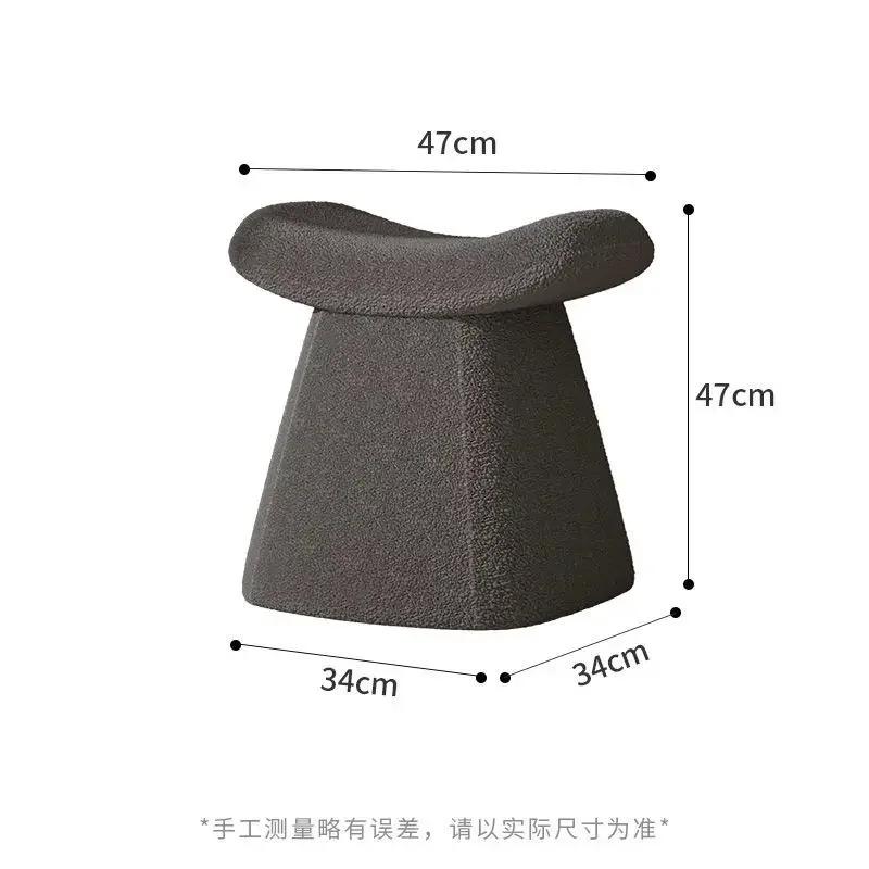 

Пеленальный столик из нордикального бархата, простой красный табурет для макияжа, легкий роскошный туалетный столик для девочек чёрный