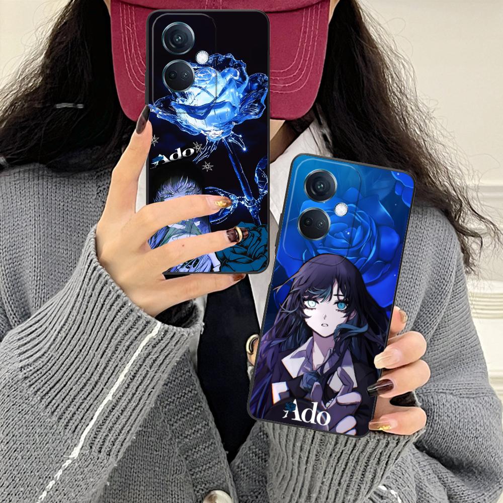 Ado Rose Anime Mobile Phone Case for OPPO Reno 14 13 12 11 10 9 8 7 6 5 F T Pro 5G Colorful Printing Cover Pretty Luxury
