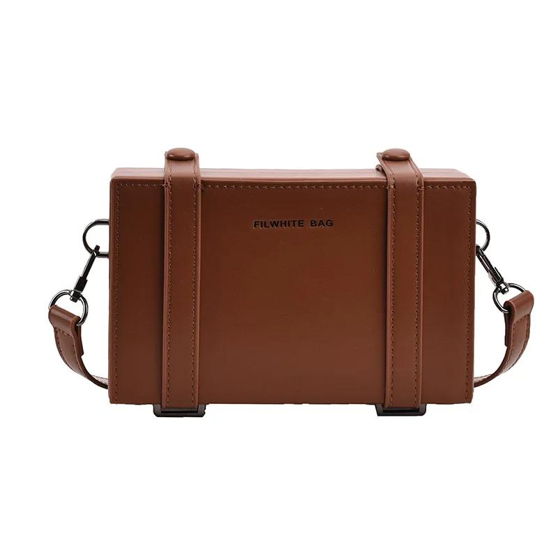Einfache Herren Kleine Umhängetasche Unisex Phe Bags Streetwear Persönlichkeit Kofferform Crossbody-Taschen bolso