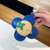 Hanging Ornaments Pendants Fashion Real Leather Women's Bag Charm Sunflower Design Small Bag Buckle Accessory Keychain Jewelry