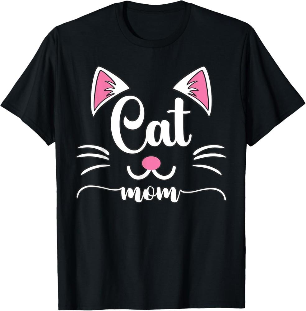 Кошка Мама Кошачья Мама Любитель Животных Мать Семейный Совпадающий Женская Футболка Унисекс Футболка XXXL