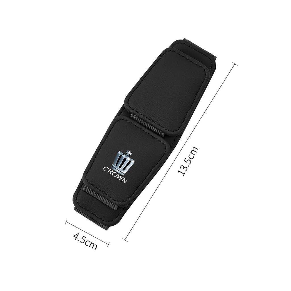 Fumezu Car Glasses Compatible with with Dual Storage Leather Sunglasses Car Magnetic Convenient Storage In Car Visor Glasses Car Organization Gray