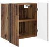 Wall Mounted Cabinet in Reclaimed Wood Style 59 x 31 x 64 cm Engineered Wood