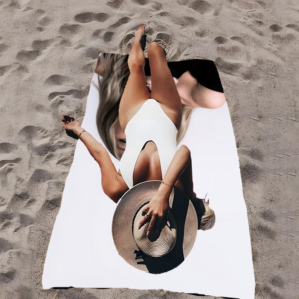 S-Sydney Sweeney-S Handtuch Mikrofaser Strandhandtuch, Schnelltrocknend, Sandfrei, Ultrafeine Faser, Super Weich.