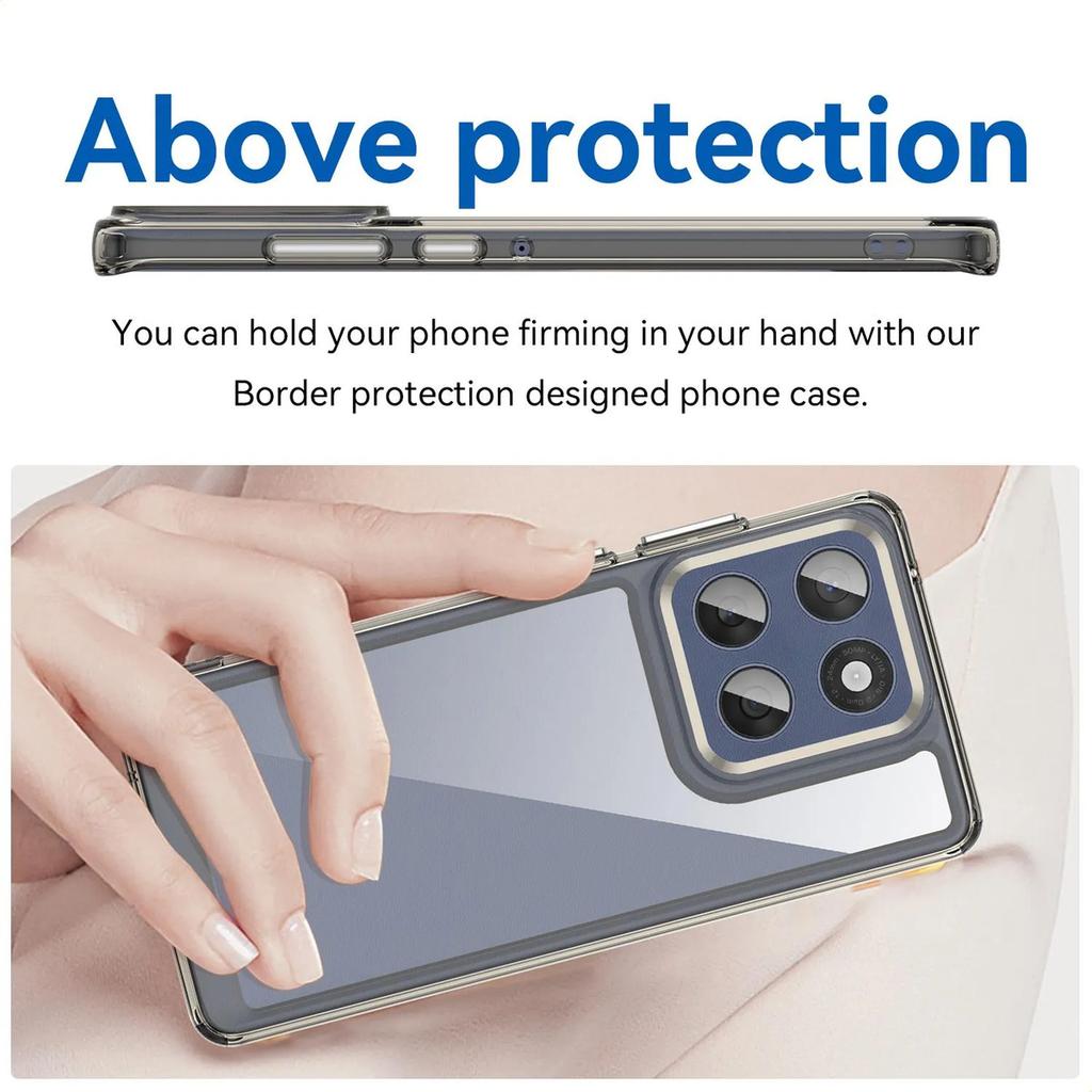 Phone Case For Motorola Moto Edge 60 Fusion, Clear Transparent Phone Case Cover For Motorola Moto Edge 60 Fusion