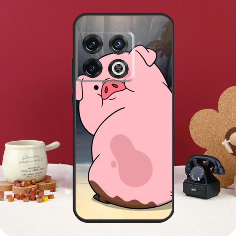 Cartoon Pig Cover For OnePlus Nord CE 2 3 4 Lite N10 N20 N30 OnePlus 13 12 11 10 Pro 10T 8T 12R 13R Case