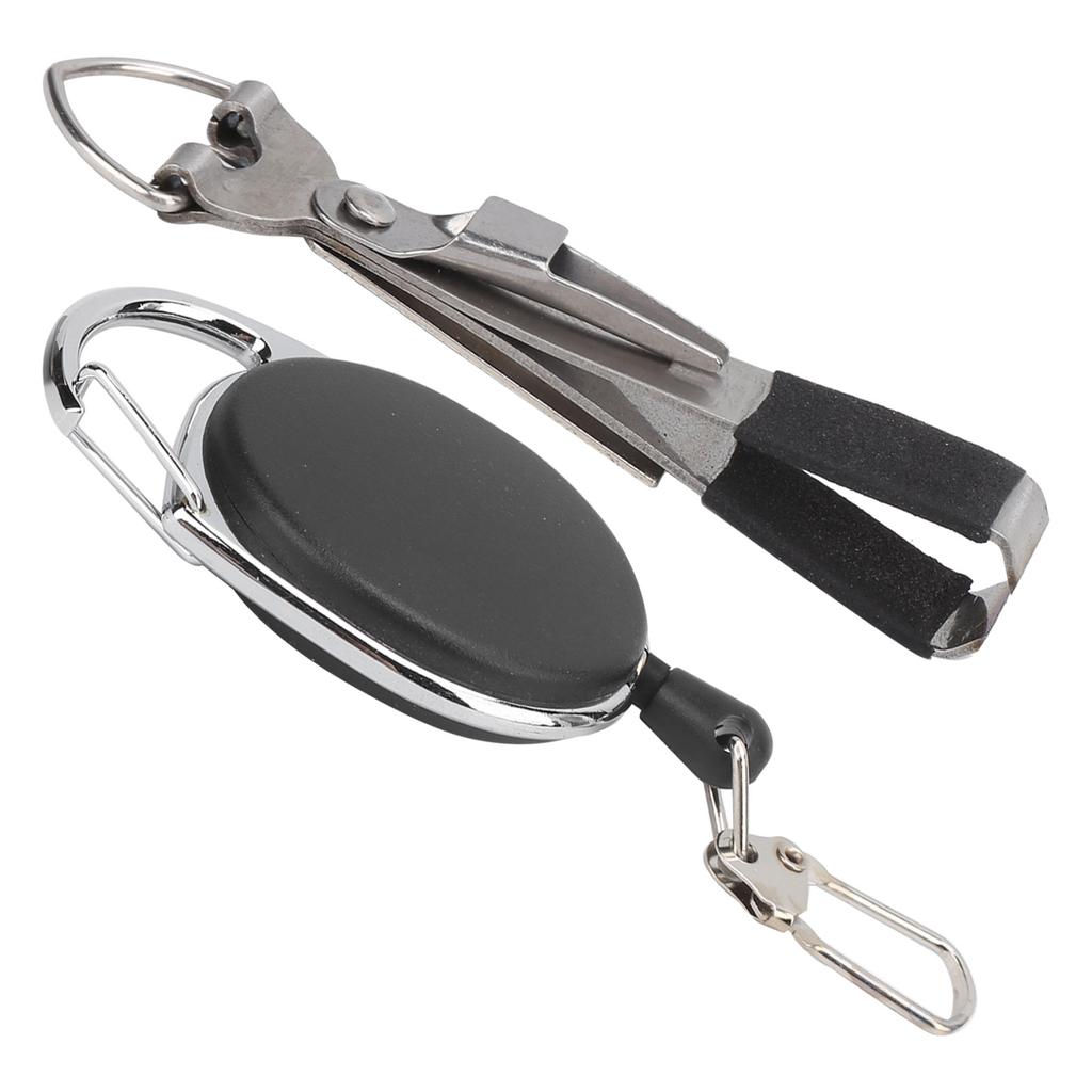 Instrument 3 în 1 din oțel inoxidabil și ABS pentru pescuit cu noduri rapide pentru tuns, cu breloc