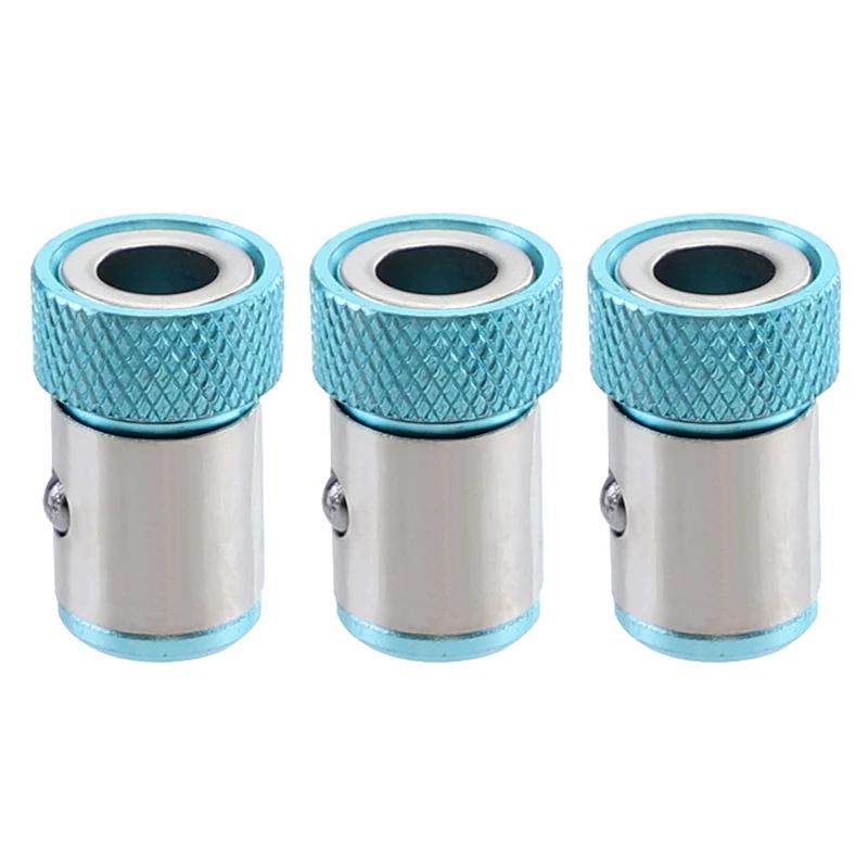 1/2/3pcs Magnetic Ring Cross Phillips Screwdriver Bit Holder 6.35mm 1/4 Universal Alloy Anti-corrosion Strong Magnetizer