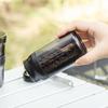 &NE Portable Coffee Canister, Nikii Cafe, Black, 6cm Diameter x 12.1cm Height, 5-Cup Capacity, Made in Japan, Compact, Tilt-to-Measure, No Measuring S