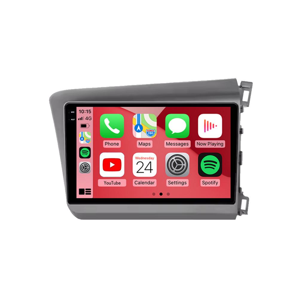 For Honda Civic RHD 2012 3013 2014 2015 Android 14 Car Stereo Radio 4G+Auto Multimedia Carplay Player Navigation GPS Audio DSP