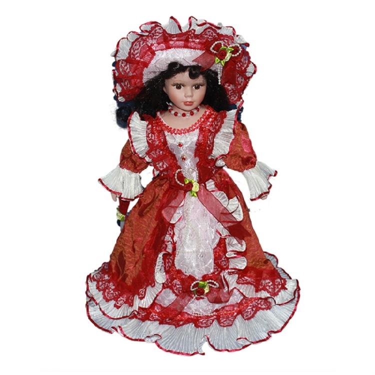 Lovely Triangel Porcelain Doll Ornament For Couples Friend Or Home Enthusiasts Italian Love Tokens Dolls