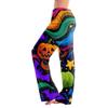 Women's Halloween Printed Drawstring Pajama Pants - Soft Casual Sleep Pants with Spooky Print - Comfortable Wear for Women