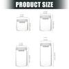 Portable Coffee Bean Container Leakproof Press Vacuum Seal Glass Jar For Travel Kitchen Storage