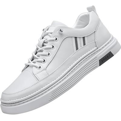 Scarpe da Uomo Nuove Leggere Vera Pelle Traspiranti Scarpe da Skate Uomo Basse da Viaggio Tenis Sneaker Stringate Uomo Scarpe Sportive Casual