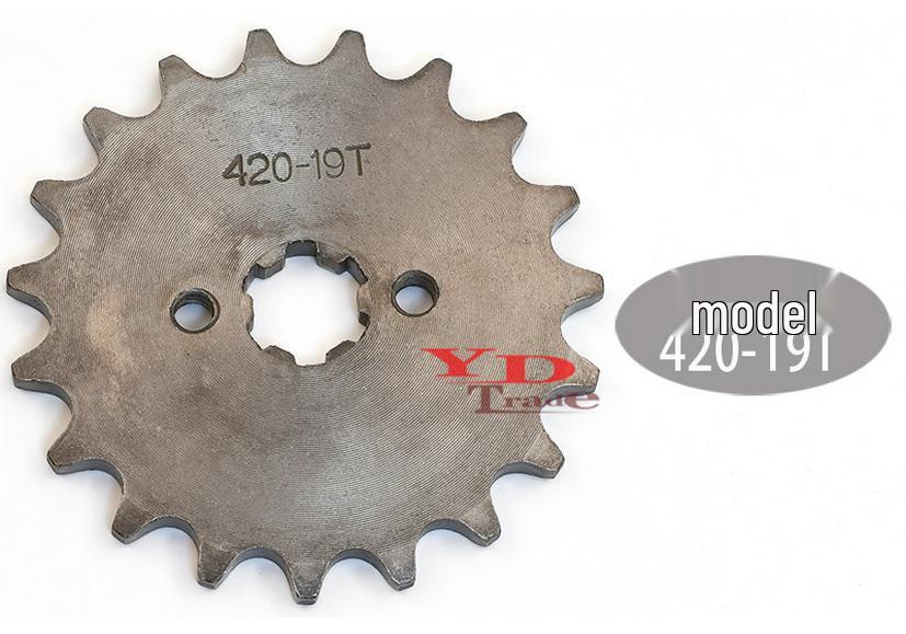 Off-Road Motorcycle ATV Beach Buggy Kart 420 Flywheel with 10-19T Small Sprocket Chain Gear