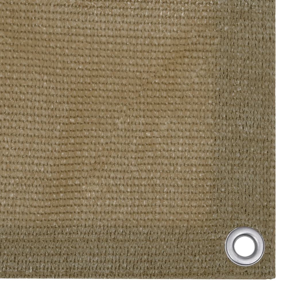 Balcony Privacy Screen Taupe 90 X 500 Cm HDPE