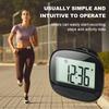 Clip-On Schrittzähler Elektronischer Schrittzähler Digitalanzeige Kalorienzähler Großer Bildschirm Multifunktional für Outdoor-Sportarten