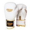 StormCloud Boxing Pro Echte Leder Boxhandschuhe Weiß/Gold 16oz