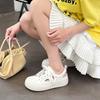 Baotou Sandals Women's New Summer Thick-soled Heightening Leather Hollowed-out Breathable Versatile Casual Empty White Shoes
