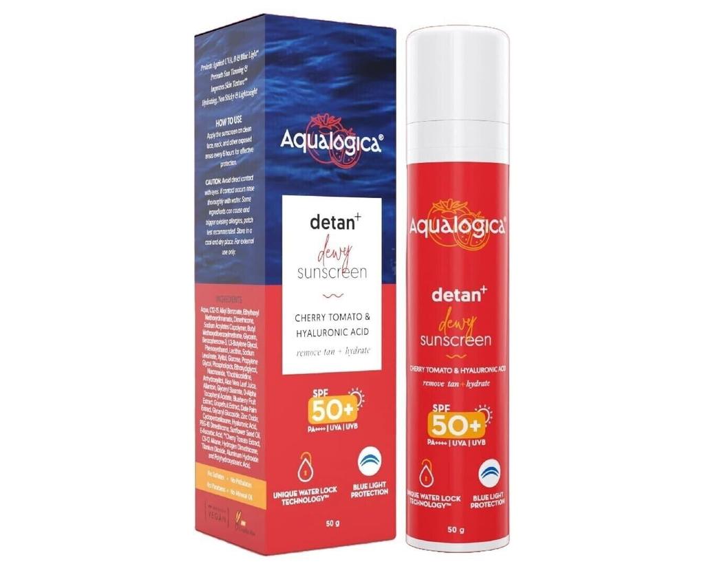 Aqualogica Detan+ Dewy Lightweight Sunscreen 50gm