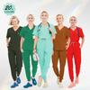 Summer Medical Scrubs Hospital Uniforms Doctor Nurse Workwear 4-way Stretch Pet Clinic Nursing Suits Dentist Working Clothes S21