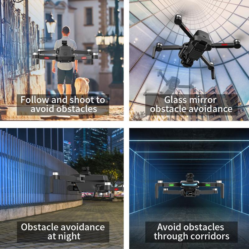 L800 PRO 2 Professional Drone 4K HD Camera GPS 5G WIFI Three-axis Anti-shake Gimbal Brushless Motor Obstacle Avoidance Drone Toy Gift