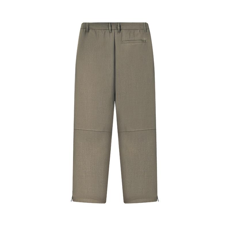 Fila Milano Series SNBN Simple Classic Fashion Retro Versatile Comfortable Straight Leg Woven Zipper Solid Color Casual Pants F11M625824F-LK