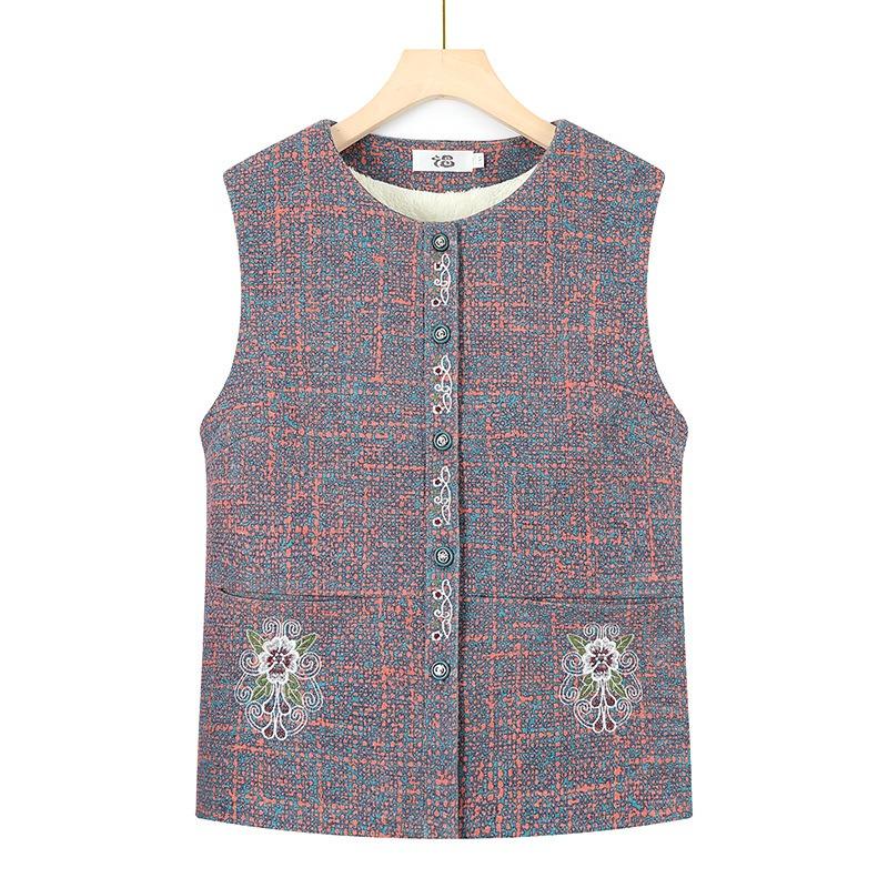 Weste Jacke Damen Herbstweste Weste Weste dünne alte Dame Weste