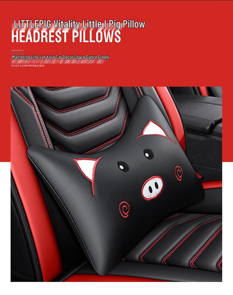 Universell helskinnssitsdyna för bil - Tecknad design, Komfort för alla årstider, Full omslagsstil