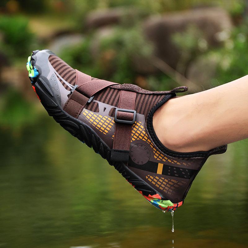 Wasserschuhe für Herren Strandsport Schnelltrocknend Barfuß Aquaschuhe zum Bootfahren Angeln Tauchen Surfen mit Drainage Upstream