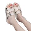 Summer new high-heeled women's drag slope heel thick bottom hollow non-slip fashion slippers factory