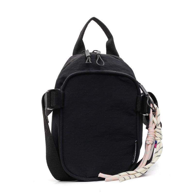 Neue einfarbige Tasche 2025 gewaschene Stoff Schulterhandy-Tasche lässig vielseitig Messenger-Handy-Tasche Damen