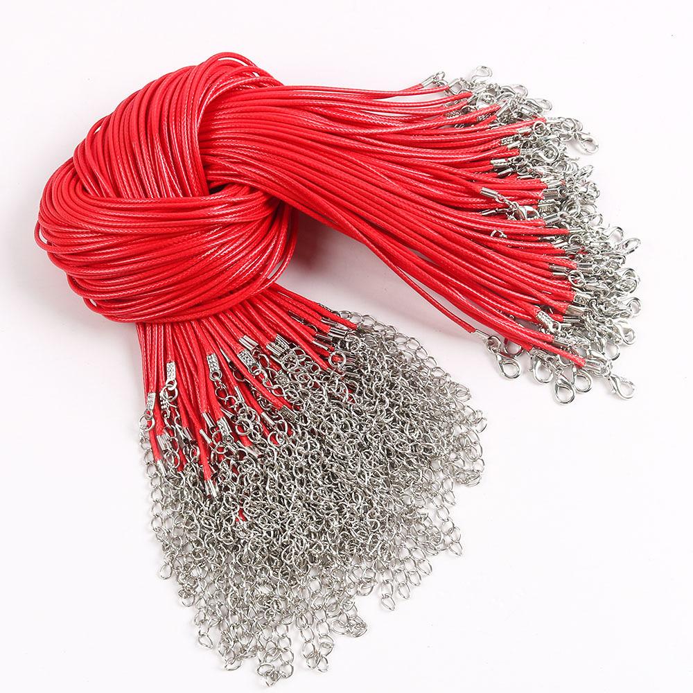 50Cm Wax Thread Necklace Rope Colored Wax Thread Rope Neck Chain Pendant Pendant Rope Braided Rope Pendant Rope