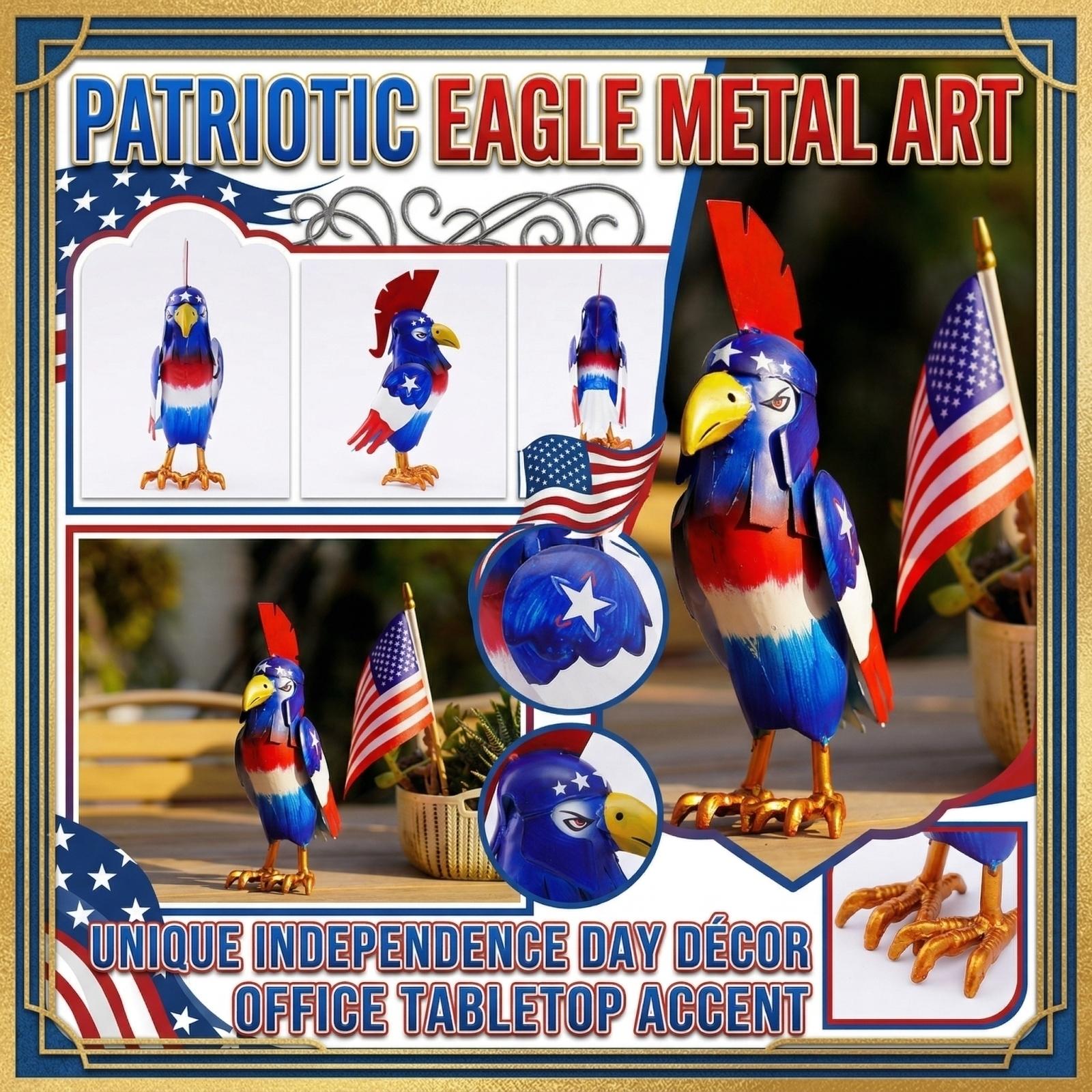 Creative Iron - Decor With American Flag For - Desk, Independence Day Decoration One Size