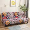 LANMOLIFE Foldable Sofa Bed Cover Stretch Futon Armless Sofa Bed Covers Removable And Washable Furniture Protective Covers