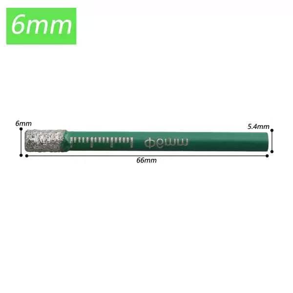 Multi-functional Diamond Drill Bit for Marble, Tile, and Glass - Round Handle, Brazed Dry Drilling