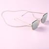 Fashion Nonslip White Pearl Beads Alloy Eyeglass Chain for Glasses Accessories