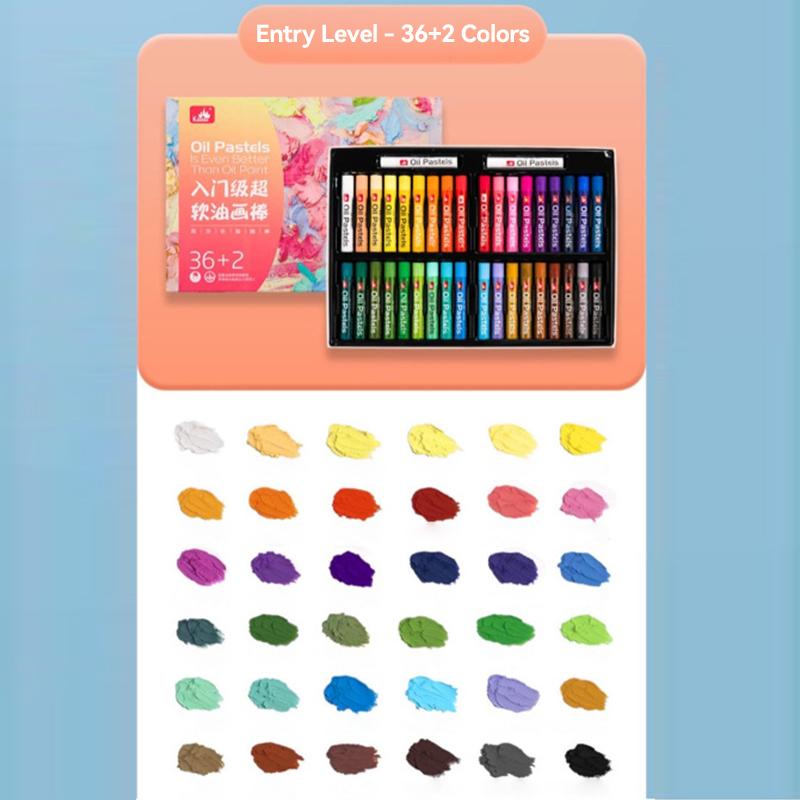 Artist Soft Oil Pastel Set 16/24/36/48 Colors Beginners Painting Drawing Student Graffiti Art Crayons Washable Oil Paint Sticks