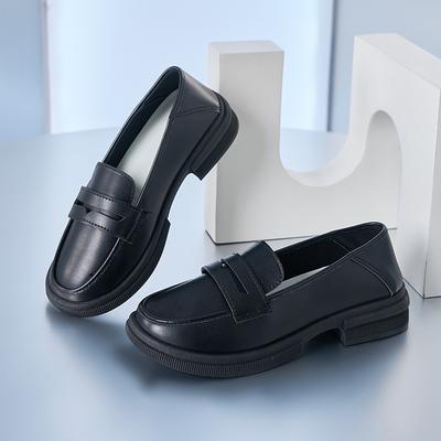 Single Shoes 2024 Autumn Women's Loafers Korean Version of British Style Retro Flat Bottom Comfortable Versatile Small Leather Shoes Can Be