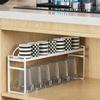 Double-Layer Expandable Cabinet Shelf Large Capacity Narrow Spice Rack  for Kitchen