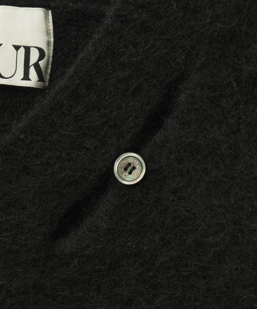 Seteo (W) Essen Two-Tone Mohair Blend Knit Black