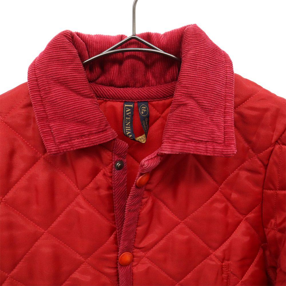 LAVENHAM Logo tag quilting Batting jacket 34 Red Women Used