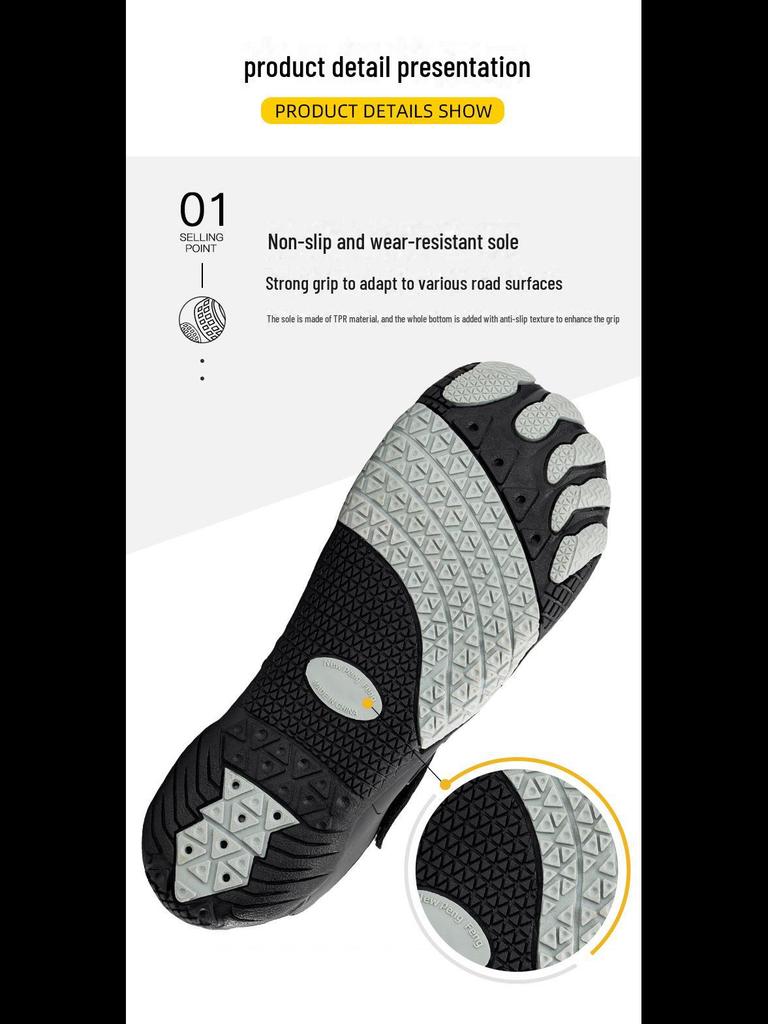 Cross-Border Quick-Drying Non-Slip Shoes: Outdoor, River Tracing, Beach, Swimming, Five-Toe, Indoor Fitness Shoes